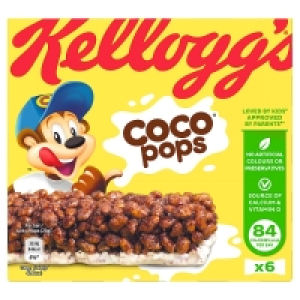 Kelloggs Coco Pops Cereal & Milk Bars 6 Pack