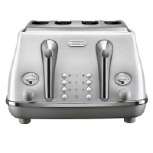 Delonghi Icona Capitals White 4 Slice Toaster CTOC4003W