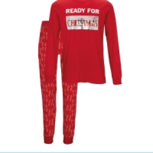 Avenue Mens Red Xmas Pyjamas