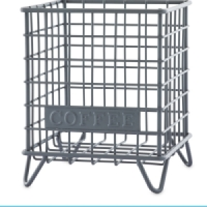 Grey Coffee Mini Wire Storage