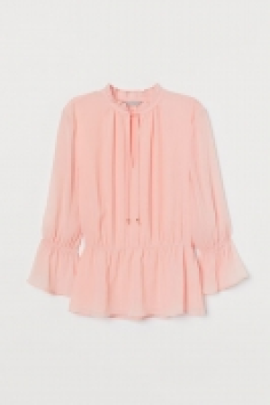 HM  Crinkled chiffon blouse