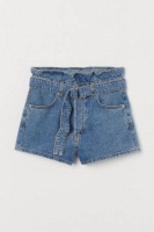 HM  Denim paper bag shorts