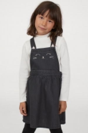 HM  Denim dungaree dress