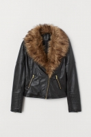 HM  Biker jacket with faux fur