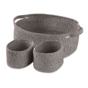 Aldi  Kirkton House Rope Basket 3 Pack