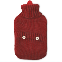 Aldi  Red Knit Winter Hot Water Bottle