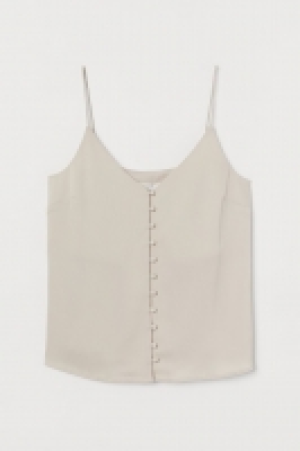 HM  Buttoned V-neck strappy top