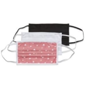 Adult Hearts Face Covering 3 Pack