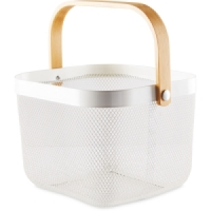 Aldi  White Kitchen Storage Basket