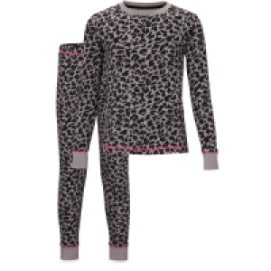 Childrens Grey Leopard Pyjamas