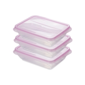 Pink 1000ML Fresh & Freeze Box 3 Pk