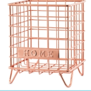 Rose Gold Home Mini Wire Storage