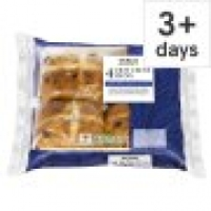 Tesco Hot Cross Buns 4 Pack 1.00 €