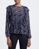 Dunnes Stores  Ruffle Dobby Top