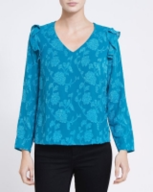 Floral Jacquard Blouse