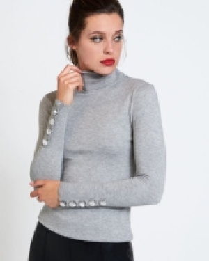 Savida Velvet Button Cuff Jumper 8.00 €
