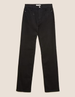 Marks and Spencer Per Una High Waisted Embellished Straight Leg Jeans
