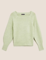 Marks and Spencer M&s Collection Textured Square Neck Jumper