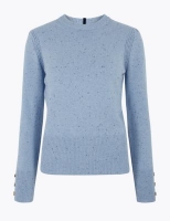 Marks and Spencer Per Una Cotton Button Detail Jumper