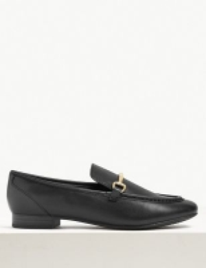 M&s Collection Leather Bar Pumps