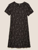 Marks and Spencer M&s Collection Jersey Star Print Knee Length Swing Dress