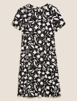 Marks and Spencer M&s Collection Floral Round Neck Swing Dress