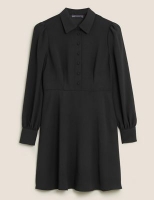 Marks and Spencer M&s Collection Puff Sleeve Mini Shirt Dress