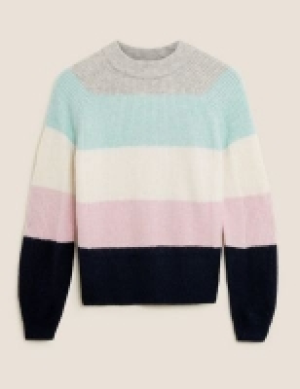 M&s Collection Striped Crew Neck Jumper