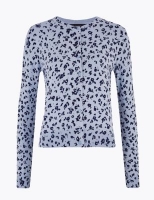 Marks and Spencer M&s Collection Floral Crew Neck Cardigan