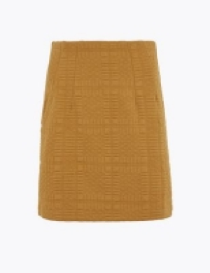 M&s Collection Jersey Textured Mini A-Line Skirt