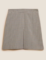 Marks and Spencer 20% Off Suits Checked Pleat Front Mini A-Line Skirt