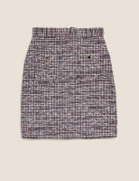 Marks and Spencer M&s Collection Tweed Mini A-Line Skirt