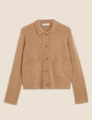 Autograph Merino Wool Cardigan with Cashmere