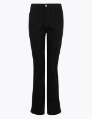 Autograph Cotton Luxury High Waisted Flared Jeans