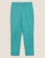 Marks and Spencer Autograph Cotton Slim Fit Ankle Grazer Trousers