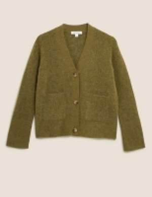 Autograph Alpaca Textured Button Front Cardigan