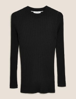 Marks and Spencer Autograph Merino Wool Longline Jumper with Silk
