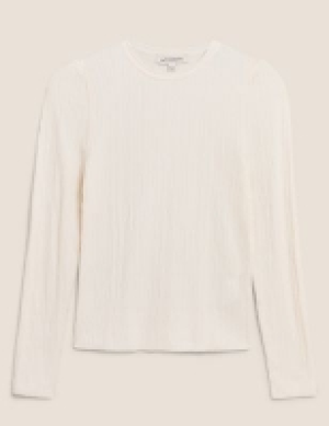 Autograph Textured Crew Neck Jumper