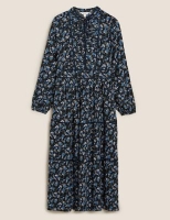 Marks and Spencer Per Una Ditsy Floral High Neck Maxi Relaxed Dress