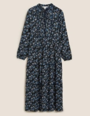 Per Una Ditsy Floral High Neck Maxi Relaxed Dress