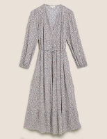 Marks and Spencer Per Una Printed V-Neck Midaxi Relaxed Dress