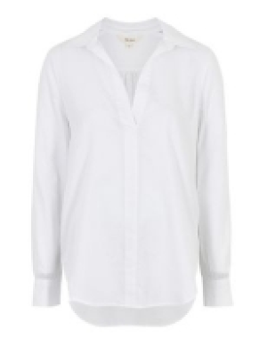Per Una Pure Cotton Collared Popover Blouse