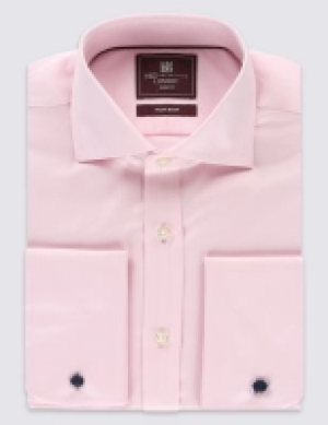 M&s Collection Luxury Slim Fit Easy Iron Pure Cotton Shirt
