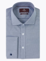 Marks and Spencer M&s Collection Luxury Slim Fit Stretch Cotton Shirt