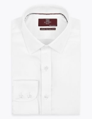 M&s Collection Luxury Regular Fit Easy Iron Pure Cotton Shirt