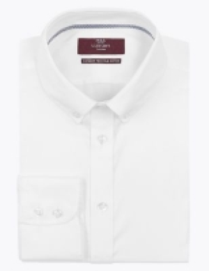 M&s Collection Luxury Tailored Fit Pure Cotton Luxury Shirt