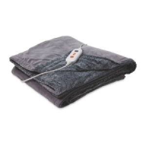 Aldi  Easy Home Light Grey Heated Throw