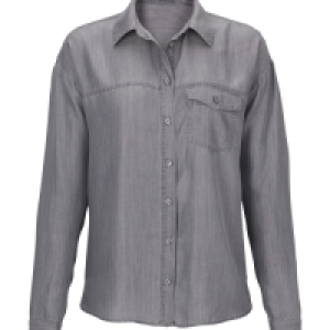 Avenue Ladies Grey Denim Blouse