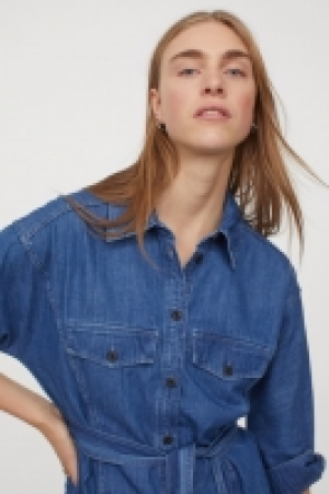 HM  Denim shirt dress