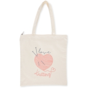 So Crafty I Love Knitting Tote Bag